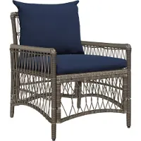 vidaXL : Chaise de jardin grise en polyrotin