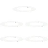 vidaXL adapté aux anneaux d'arbres plats 5 pcs blanc Ø50 / 80 cm acier