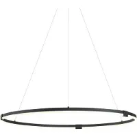 QAZQA Suspension design noire 120cm LED incluse à intensité variable en 3 étapes - Anello