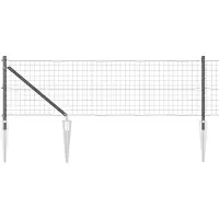 vidaXL Clôture en fil de fer soudé avec pointes 50 x 0,4 m (L x H)