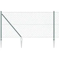 vidaXL Clôture en fil de fer soudé avec pointes, 10 x 1,2 m (L x H)
