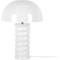 Leitmotiv - Lampe de table Gracio - Blanc brillant - Ø30cm Lampe de table - Lampe de chevet, salon, chambre à coucher