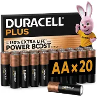 Duracell 151281 Batterien PLUS Alkali-Mangan Mignon AA 1,5 V, 20 St.