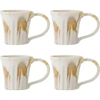 Bloomingville Ensemble de 4 mugs Joseph marron