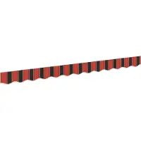 vidaXL , remplacement de jupe de marquise, orange et noir, 280 x 20 cm