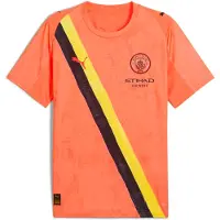 Puma Super Manchester City Fc Replica Junior Short Sleeve T-shirt Orange 4-5 Years Enfants