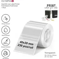 Olympia Label roll for PM220 (40 mm)