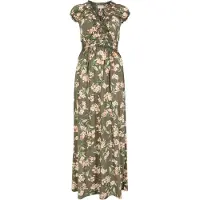 Apricot Robe 'Jasmine' vert / kaki / abricot