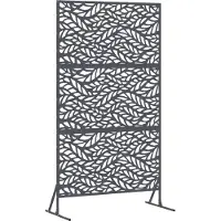 vidaXL Pare-vue anthracite 100 x 50 x 180 cm Acier