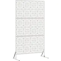 vidaXL Pare-vue Gris 100 x 50 x 180 cm Acier