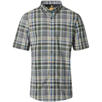REDMOND Casual Modern Fit Chemise beige, A carreaux