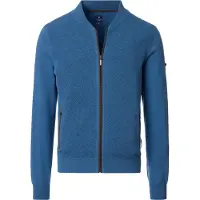 REDMOND Casual Regular Fit Cardigan bleu, Unicolore