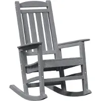 vidaXL Chaise à bascule pour le jardin Gris clair 92 x 70 x 108cm HDPE