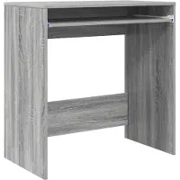 vidaXL Bureau , panneau de particules imitation bois Sonoma gris, 77,5 x 43 x 79 cm