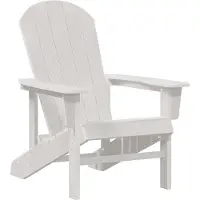 vidaXL , chaise Adirondack, blanche, en HDPE