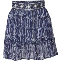 KOROSHI Jupe bleu marine / gentiane / bleu pastel / gris