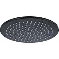 FortiFura Calvi Pomme de douche - 30cm - rond - 6mm - Noir mat SW1139120