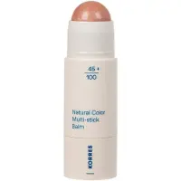 Korres Natural Color Multi-Stick Balm produit multifonctionnel lèvres et visage teinte Glass Peach 4.5 g