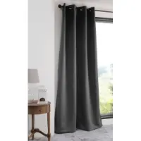 Stof - Rideau Occultant Notte avec Œillets pour Salon ou Chambre - Taille 140x280 Anthracite - Rideau Fenêtre ou Dressing Obscurcissant et Isolant - Existe en 3 Tailles pour Maison