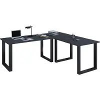 VCM Bureau en bois | Plaine de bureau d'angle | 160x160 | Forme L gauche ou droite | Plaque de table de travail 80 cm de profondeur | Meubles de bureau de table d'ordinateur - Lona U