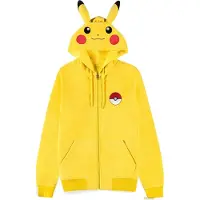 Pokémon Hommes, Pull-over, Pokémon - Pikachu Novelty Hoodie - S, Jaune, (S)