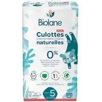 Biolane - Couches Culottes Naturelles Taille 5 - 12H - Zéro fuite - 40 unités 40 pc(s) Couches