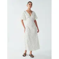 St MRLO Robe 'Palm' noir / blanc