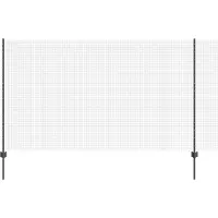 vidaXL Clôture en fil de fer soudé avec poteaux, 25 x 1,4 m (L x H)
