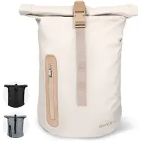 Onyx Rolltop Backpack 25 à 40L - Avec compartiment pour ordinateur portable - Sac à dos ajustable - Sac de voyage - Waterproof and Durable - Sand