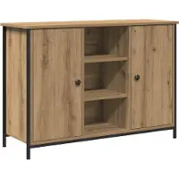 vidaXL Buffet Artisan en chêne 100 x 35 x 70 cm