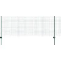 vidaXL Clôture en fil de fer soudé avec poteaux 10 x 0,8 m (L x H)