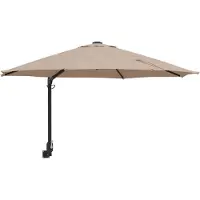 vidaXL Parasol de jardin Taupe 248 x 248 x 148 cm