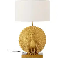 Creative Collection Lampe de table Paon dorée