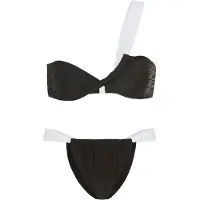 LASCANA Bikini noir / blanc