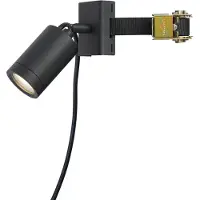 QAZQA Spot extérieur noir pour arbre GU10 50mm rotatif et inclinable IP65 - Solo