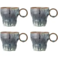 Bloomingville Ensemble de 4 mugs bleus Nigel