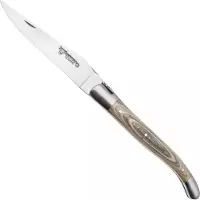 Laguiole En Aubrac Khaki Pakkawood, Matt Bolsters, couteau de poche, 12 cm