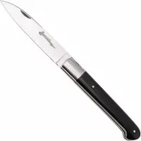 Laguiole En Aubrac Sauveterre Ebony, Matt Stainless Bolster, couteau de poche, 11 cm