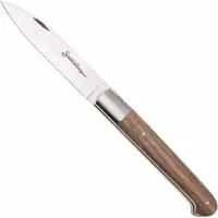 Laguiole En Aubrac Sauveterre Walnut, Matt Stainless Bolster, couteau de poche, 11 cm