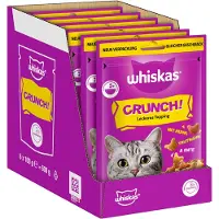 Whiskas Crunch poulet, dinde, canard pour chat - 6 x 100 g
