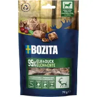 Bozita Lot économique : 2x70g Meaty Bites élan & canard friandises pour chiens