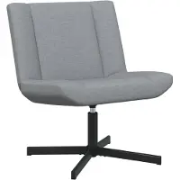 vidaXL Chaise pivotante gris clair 63 x 75 x 76 cm Tissu