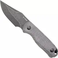 Kizer Cutlery Drop Bear 1092A1 Blackwashed AEB-L, Black Micarta, couteau fixe