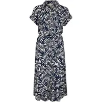 Apricot Robe-chemise bleu marine / blanc