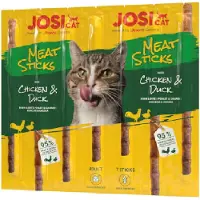 Josera JosiCat Meat Sticks bâtonnets de poulet et de canard pour chats 20x35g