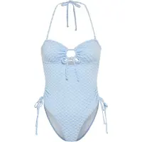 LASCANA Maillot de bain bleu clair / blanc