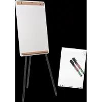 Legamaster Flipchart SKETCH INFINITE, acier, émaillé blanc, pivotant à 90 degrés, tableau L 690 x H 1100 mm + kit de démarrage