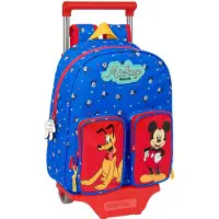 Safta Mickey Mouse Good Day Sac à dos à roulettes bleu bleu One Size