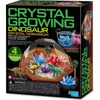 4M Crystal Growing/dino Crystal Terrarium/eu Craft Kit Clair