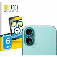 BROTECT Protection Clair (6 pcs, Apple iPhone 16), Téléphone portable : film de protection, Transparent